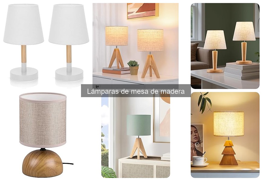 Comparativa: Lámparas de mesa de madera vs. metal