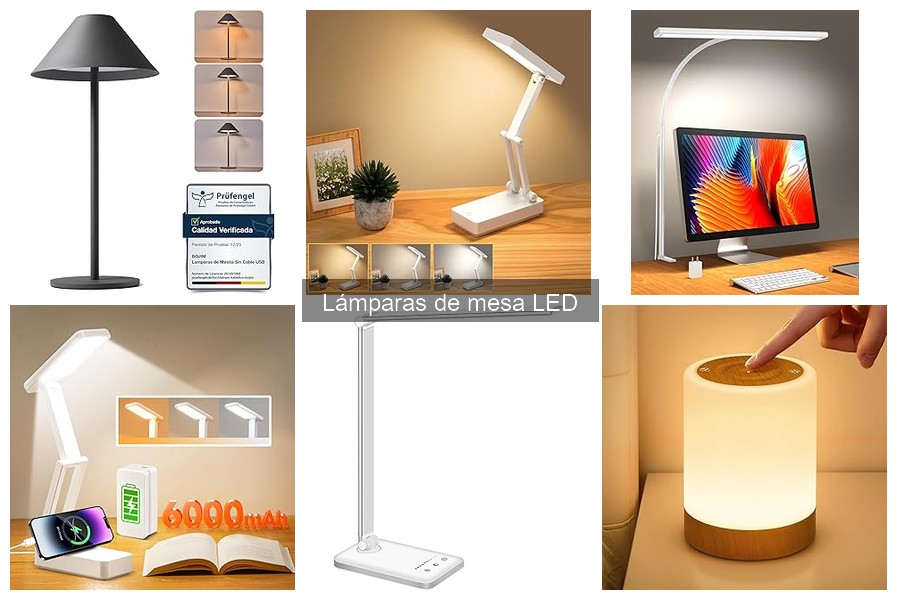 Comparativa Lámparas de Mesa LED vs. Incandescentes