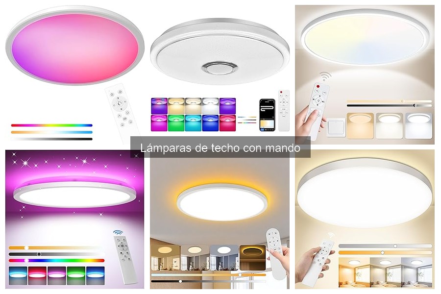Comparativa: Lámparas de Techo con Mando vs Sin Mando