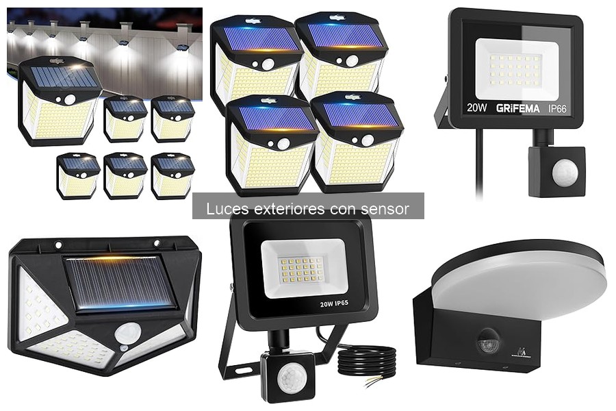 Comparativa: Luces exteriores con sensor vs. luces convencionales