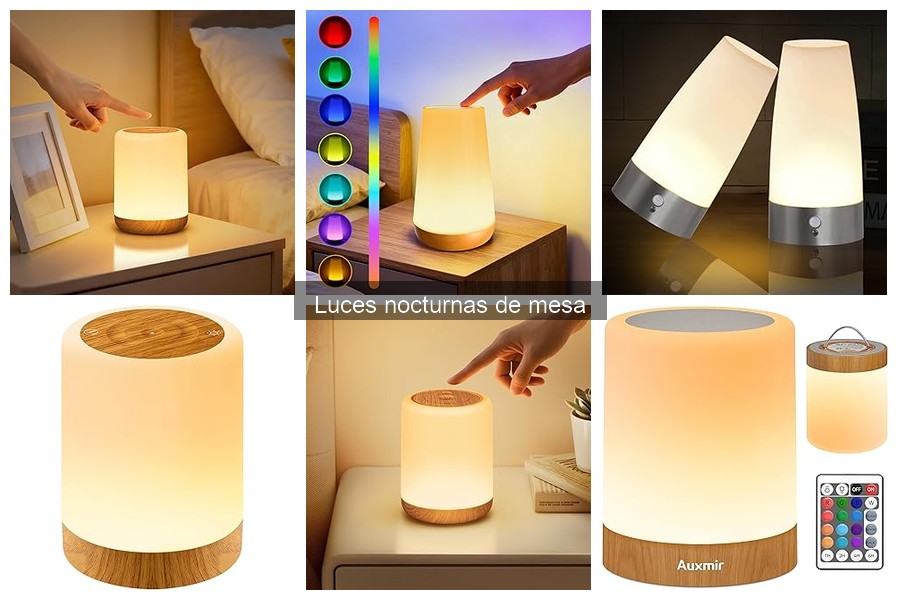 ** Comparativa: Luces Nocturnas de Mesa LED vs. Halógenas