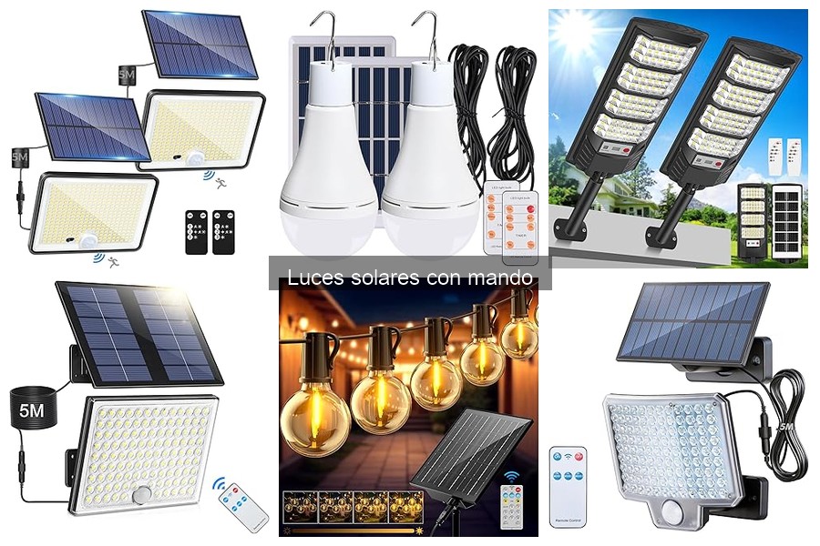 Comparativa: Luces solares con mando vs. luces convencionales