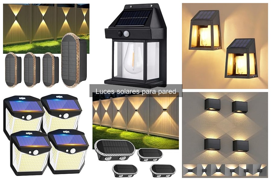 Comparativa: Luces solares para pared vs LED convencionales