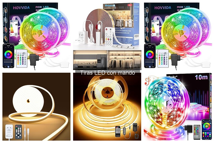 Crea ambientes únicos con tiras LED con mando