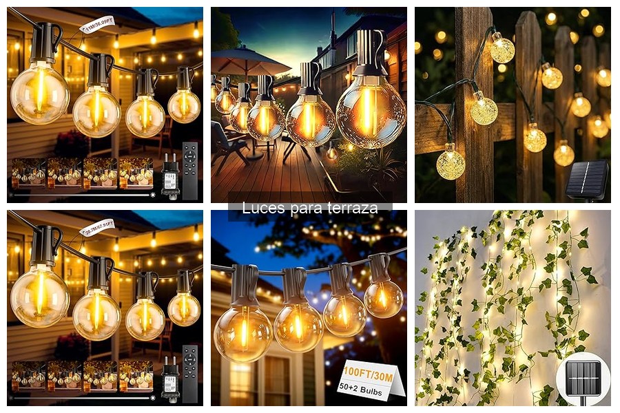 Crea un ambiente acogedor en tu terraza con luces