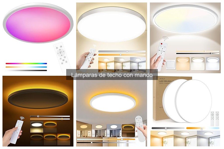 ¿Cuál es la mejor lámpara de techo con mando para el dormitorio?