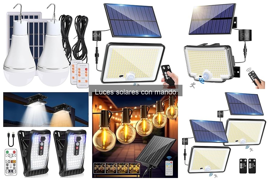 ¿Cuál es la mejor luz solar con mando para exteriores?