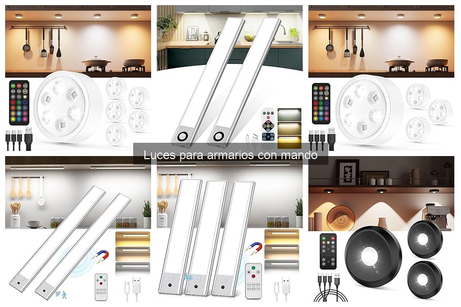 ¿Cuánto cuestan las luces para armarios con mando a distancia?
