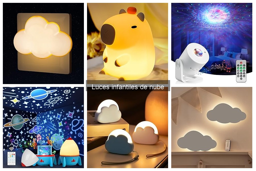 Decoración con luces infantiles de nube: Ideas creativas