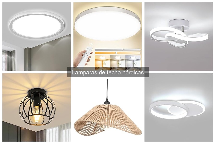 ** Diferencias entre lámparas de techo nórdicas y escandinavas