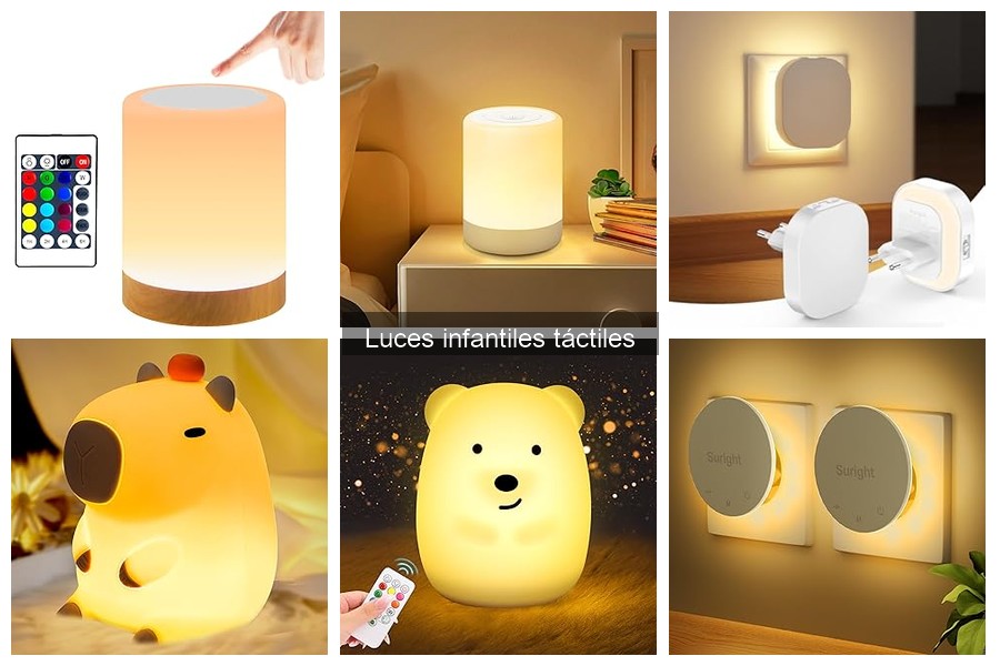 Diferencias entre luces táctiles y luces convencionales para niños