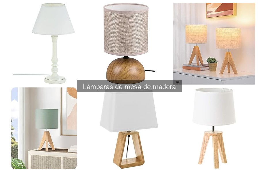 Dónde comprar lámparas de mesa de madera a buen precio