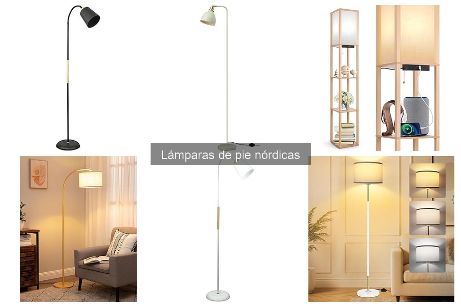Dónde comprar lámparas de pie nórdicas con ofertas actuales
