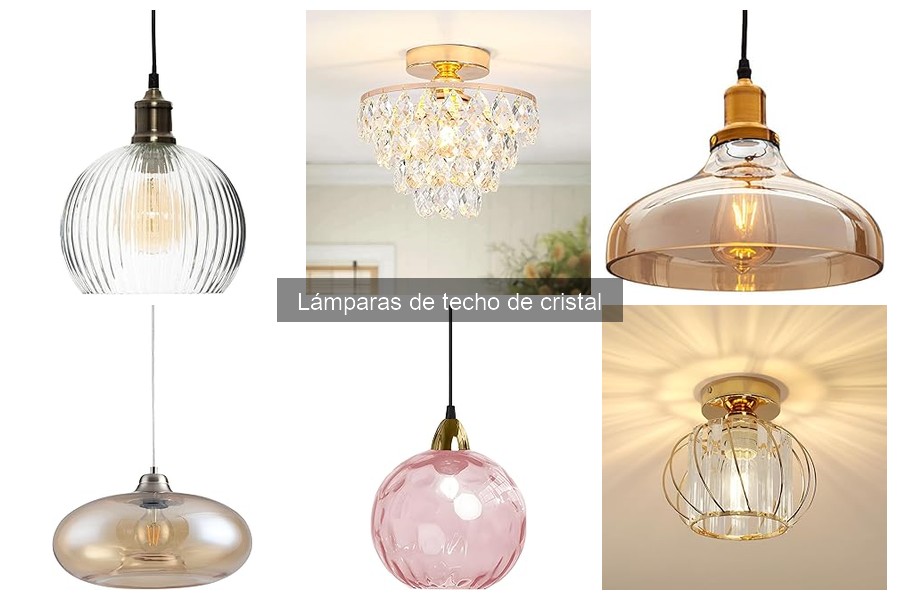 Dónde comprar lámparas de techo de cristal: guías y precios
