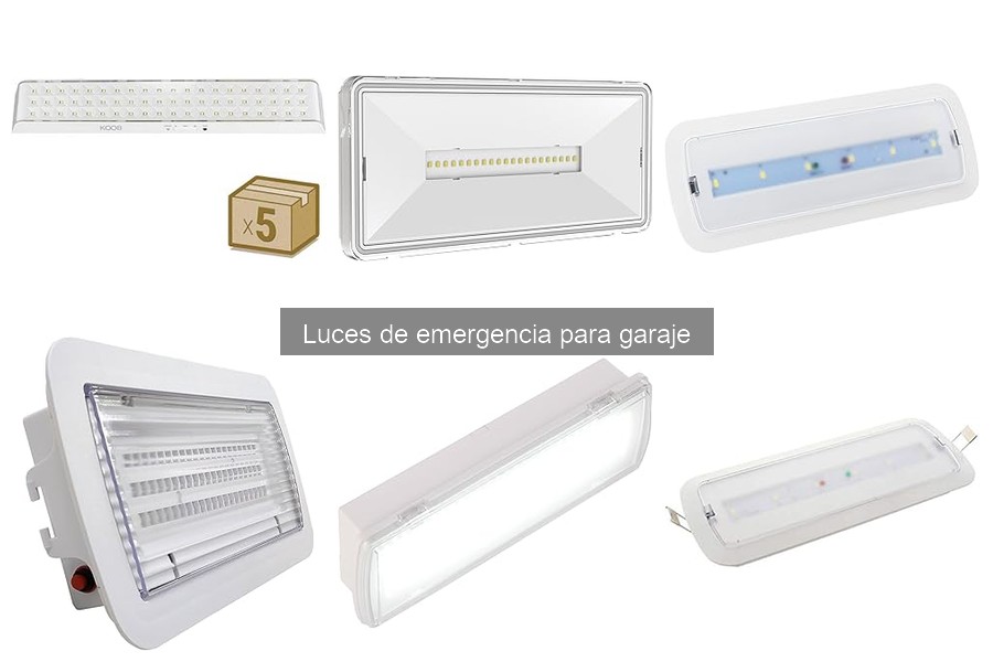 Dónde comprar luces de emergencia para garaje