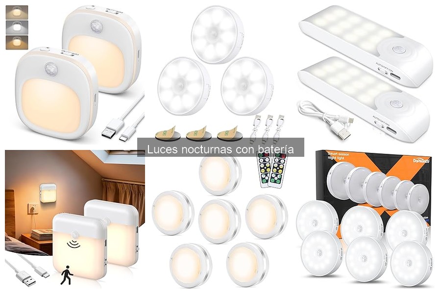 Dónde comprar luces nocturnas con batería: selección de tiendas