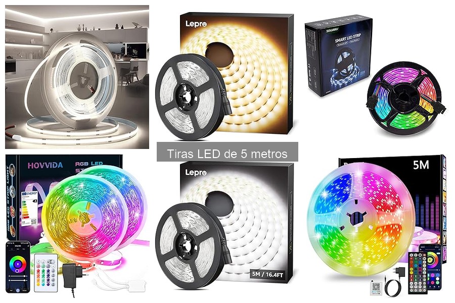 Dónde comprar tiras LED de 5 metros: guía de tiendas y precios