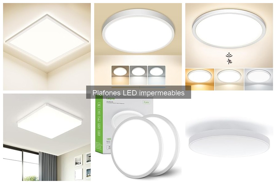 Efecto del brillo cálido vs frío en plafones LED impermeables