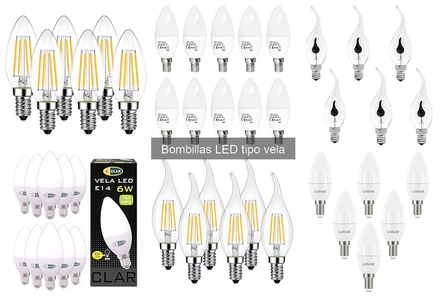Eficiencia energética de las bombillas LED tipo vela