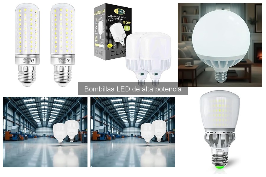 Errores comunes al usar bombillas LED de alta potencia