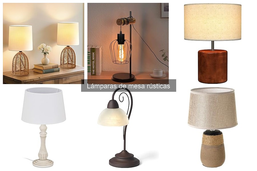 Estilos de decoración que combinan con lámparas de mesa rústicas