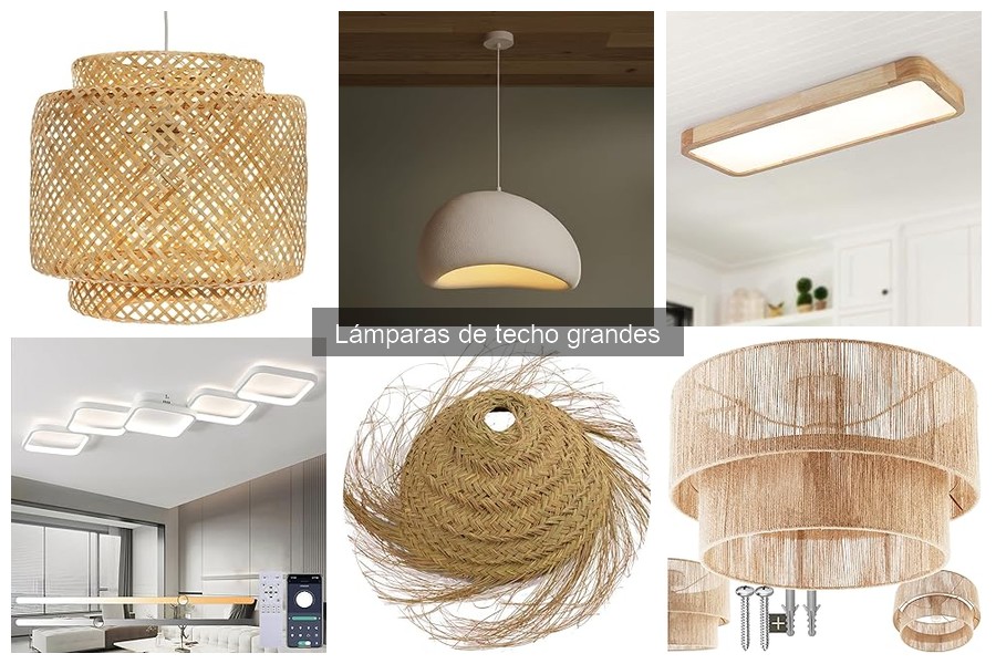 Estilos de decoración que combinan con lámparas de techo grandes