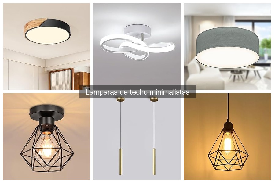 Estilos de decoración que combinan con lámparas de techo minimalistas