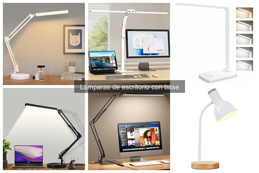 Estilos de Lámparas de Escritorio con Base para Cada Decoración