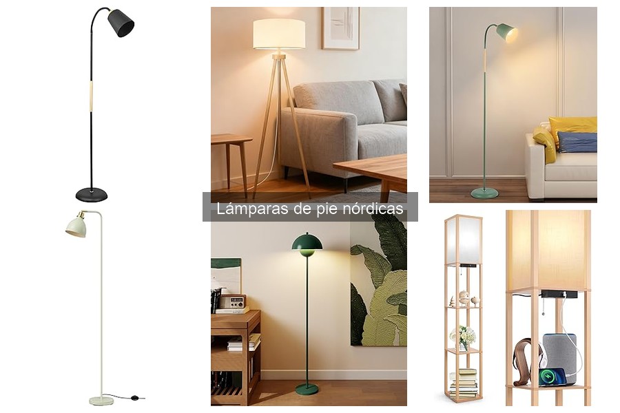 Estilos decorativos ideales para lámparas de pie nórdicas