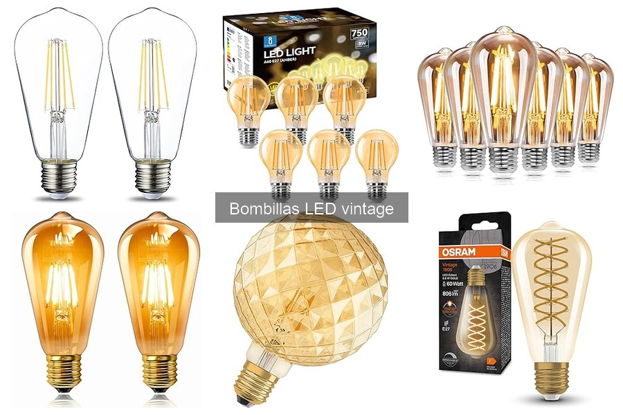 Estilos decorativos que destacan con bombillas LED vintage