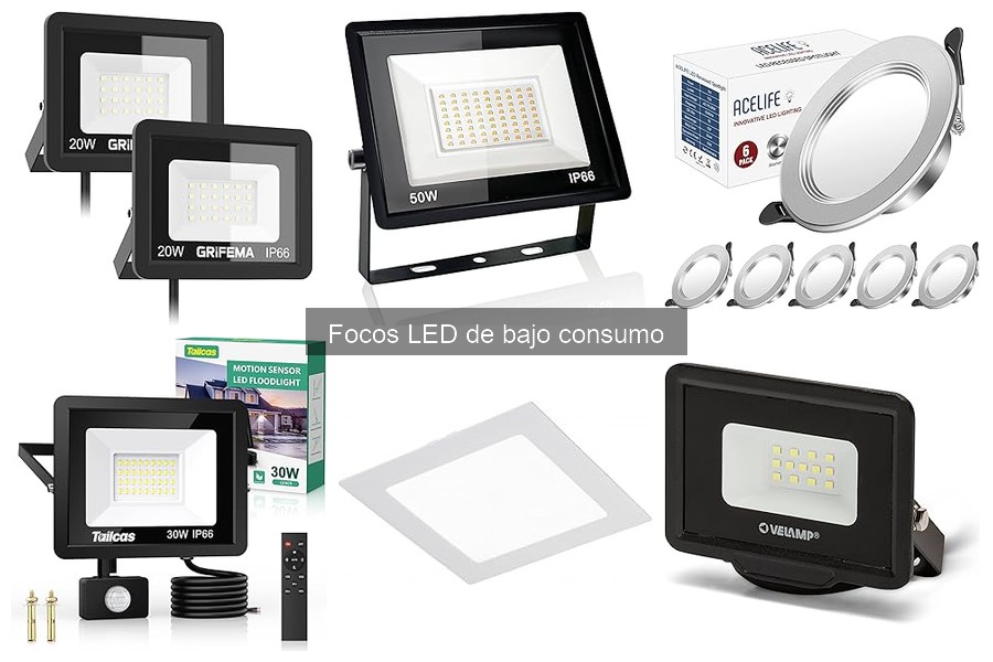 Focos LED de bajo consumo con regulación de intensidad