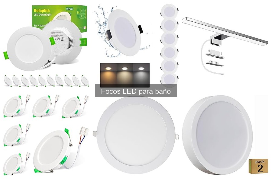 Focos LED para baño: características y beneficios esenciales