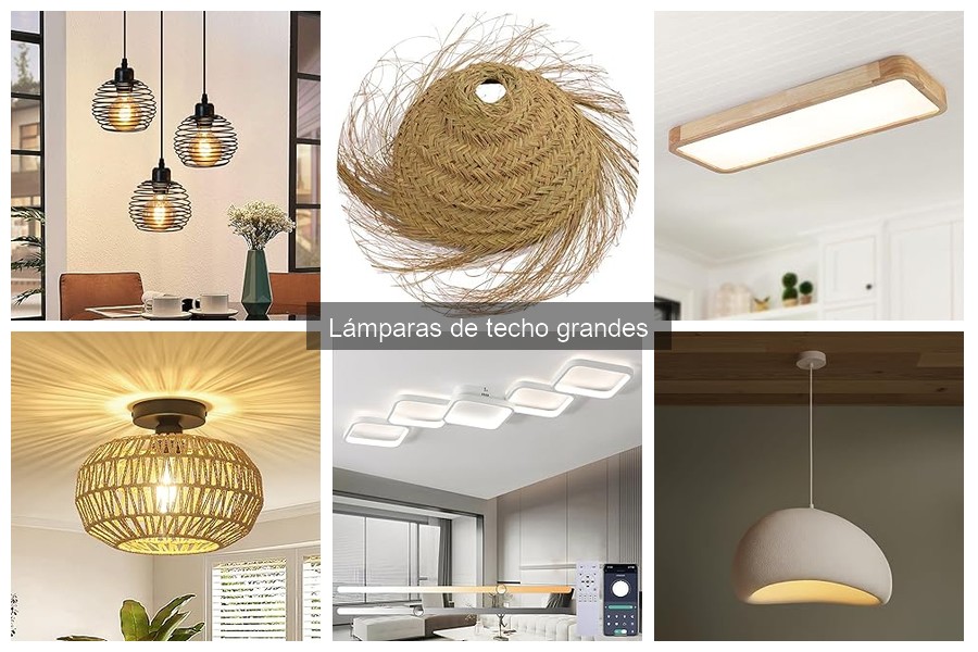 Guía de compra de lámparas de techo grandes para tu hogar
