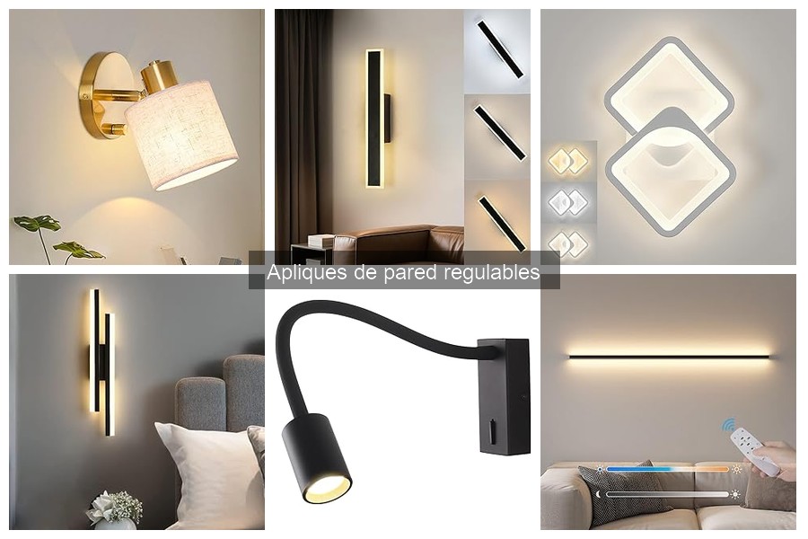 Guía de instalación de apliques de pared regulables