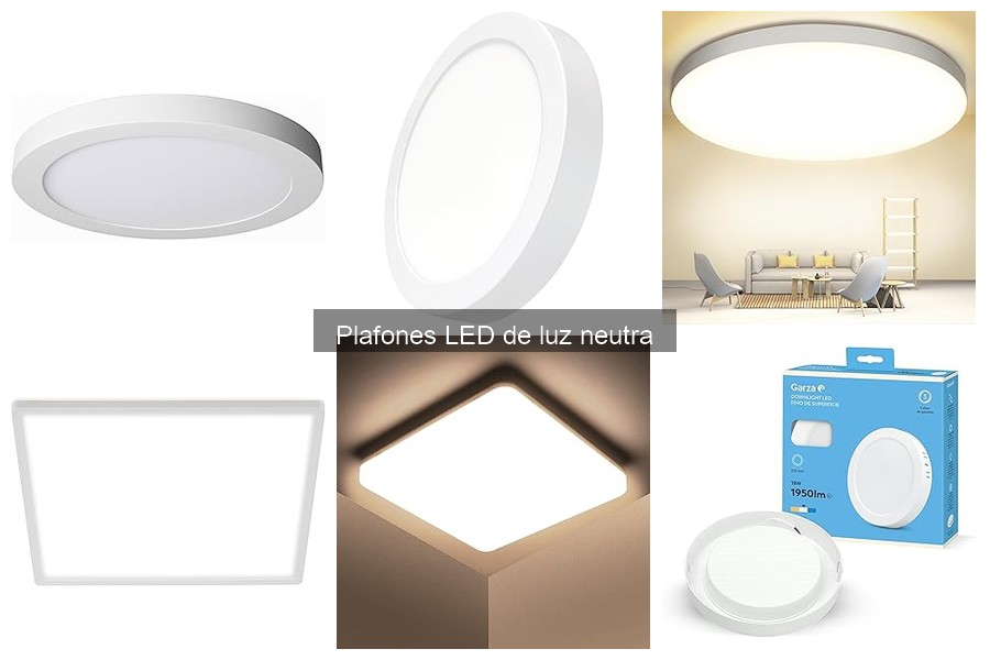 Guía de instalación de plafones LED de luz neutra