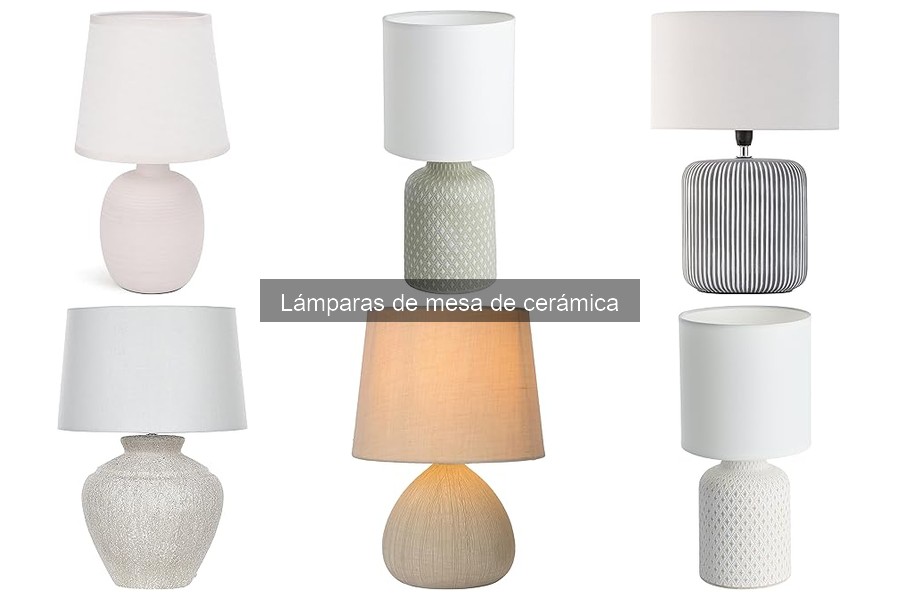 Guía de instalación para lámparas de mesa de cerámica