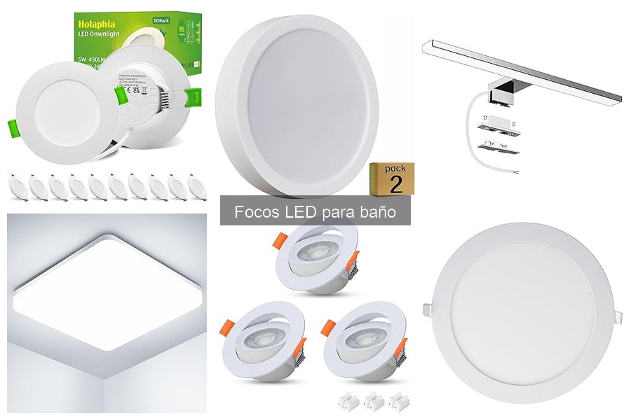 Guía para elegir focos LED ideales para tu baño
