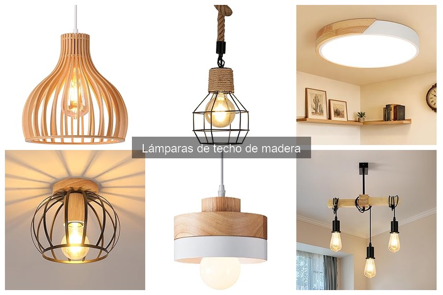 Guía para Elegir Lámparas de Techo de Madera Perfectas