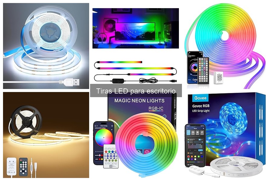 ** Guía para elegir tiras LED para escritorio: brillo y color