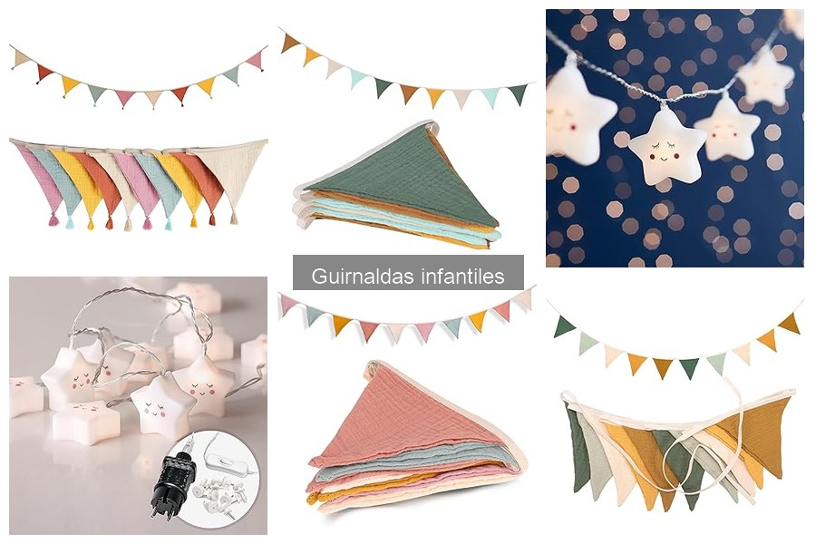 Guirnaldas infantiles para habitación: Ideas creativas de uso