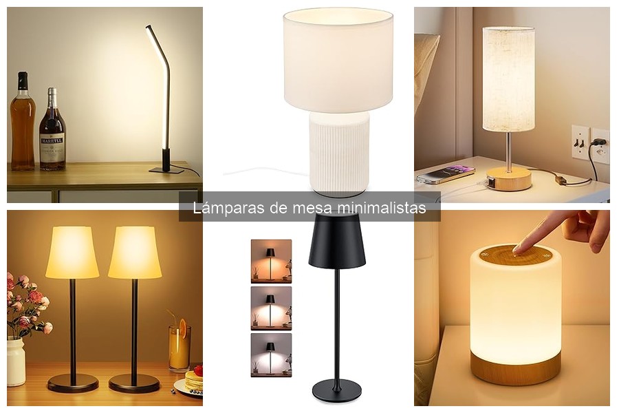 Ideas creativas de decoración con lámparas de mesa minimalistas