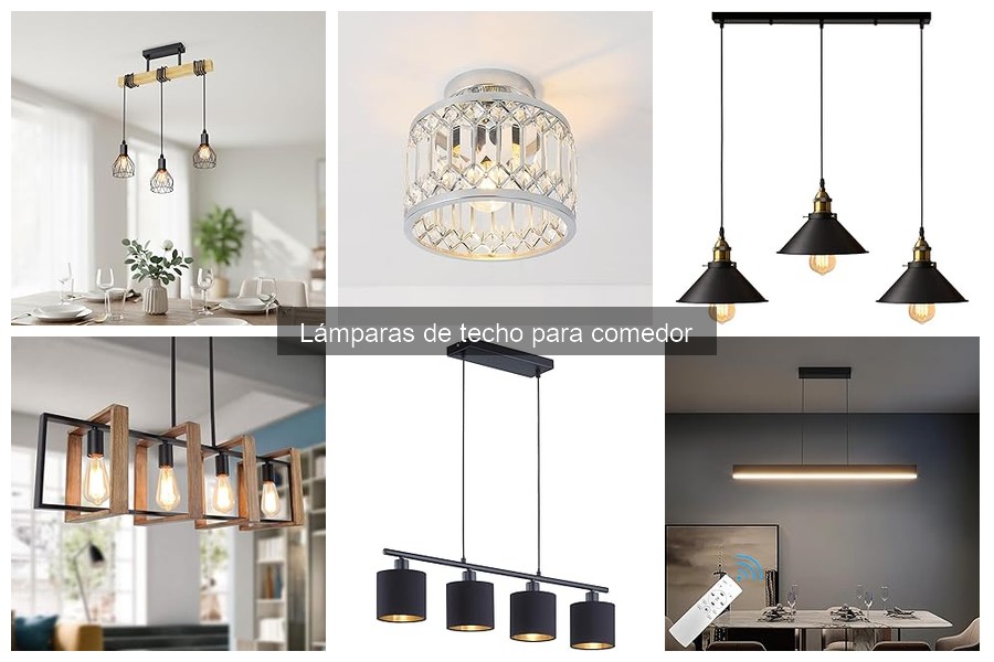 Ideas Creativas de Decoración con Lámparas de Techo para Comedor