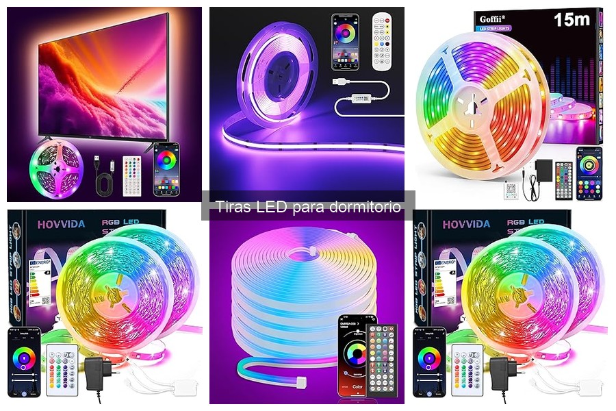 ** Ideas creativas para decorar el dormitorio con tiras LED