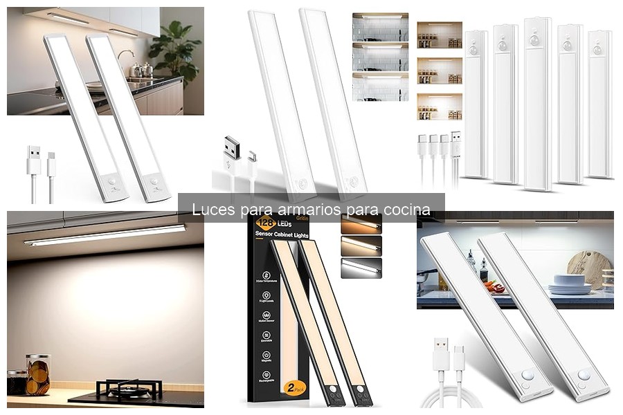 Ideas creativas para iluminar armarios de cocina