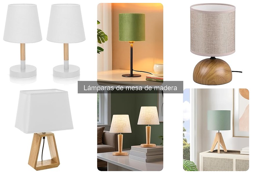 Ideas Creativas para Lámparas de Mesa de Madera en Casa