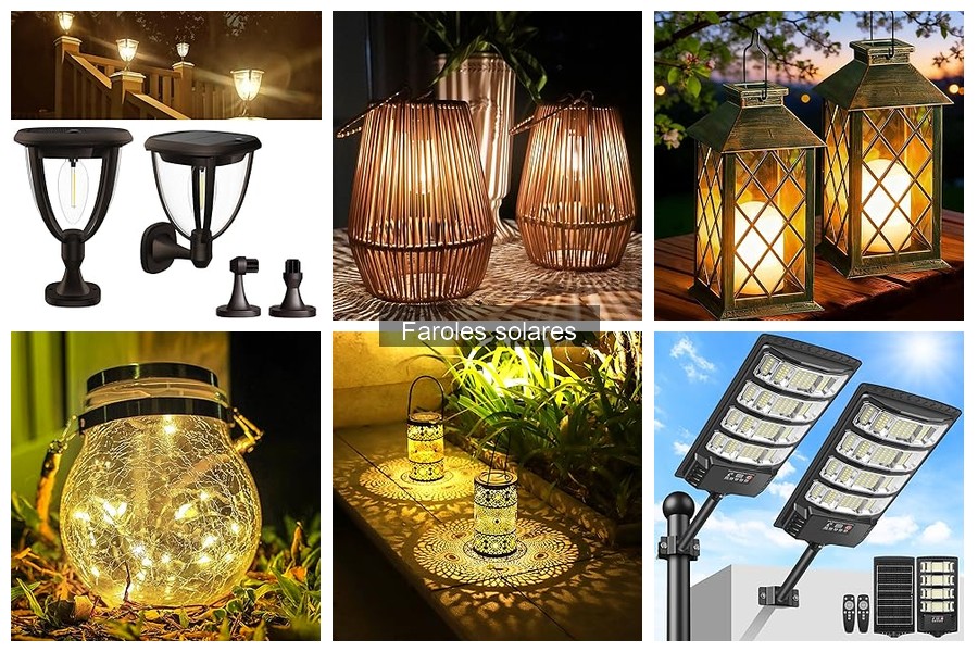 Ideas creativas para usar faroles solares en tu jardín