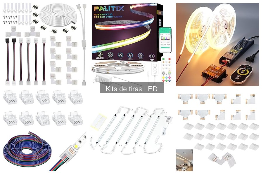 ** Ideas creativas para usar tiras LED en la decoración del hogar