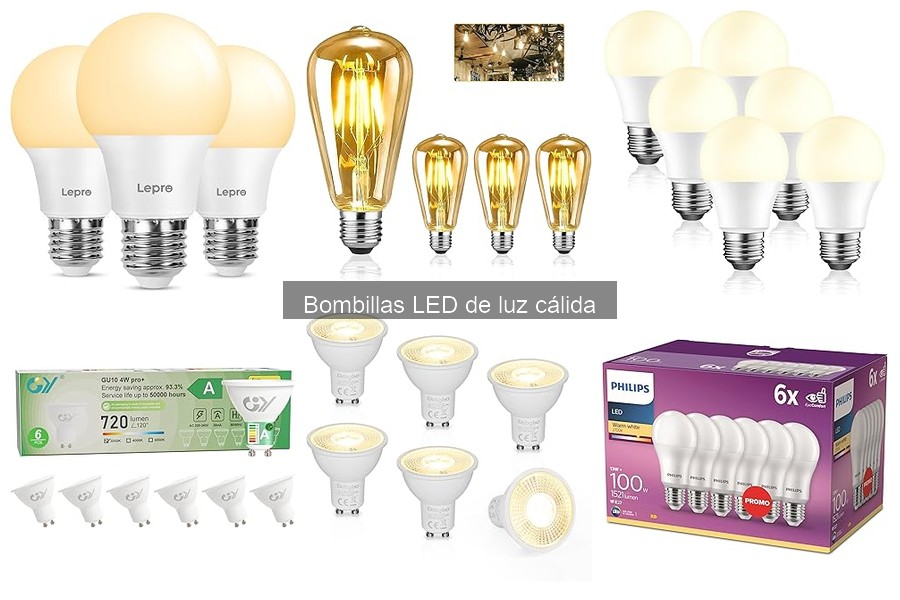 Impacto ambiental de las bombillas LED de luz cálida