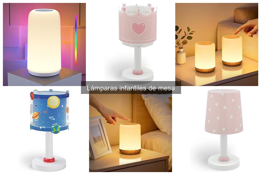 La altura ideal para una lámpara infantil de mesa