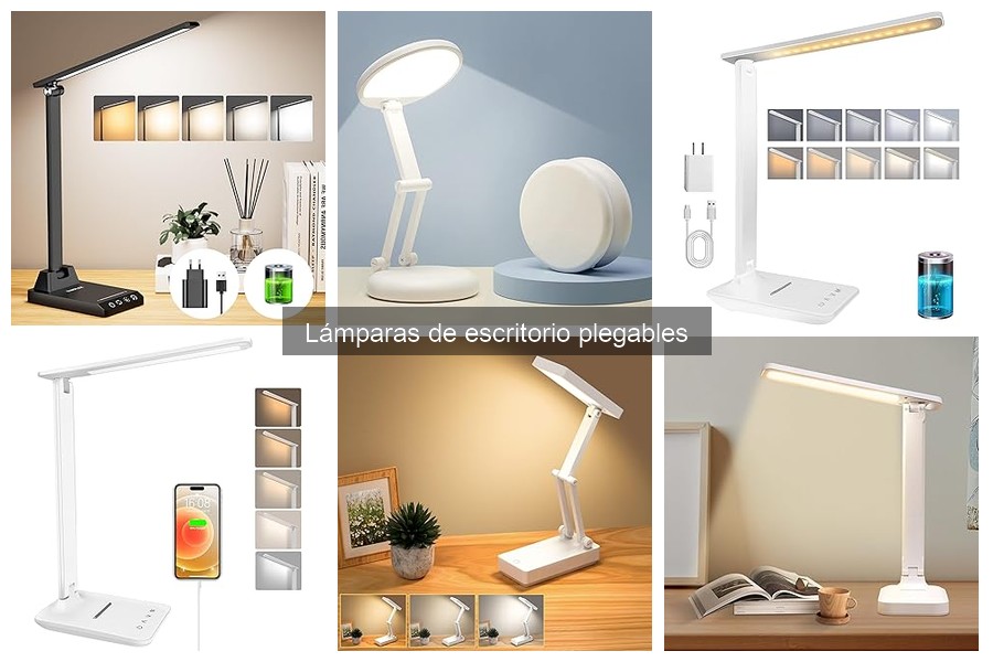 Lámparas de escritorio plegables asequibles en Amazon